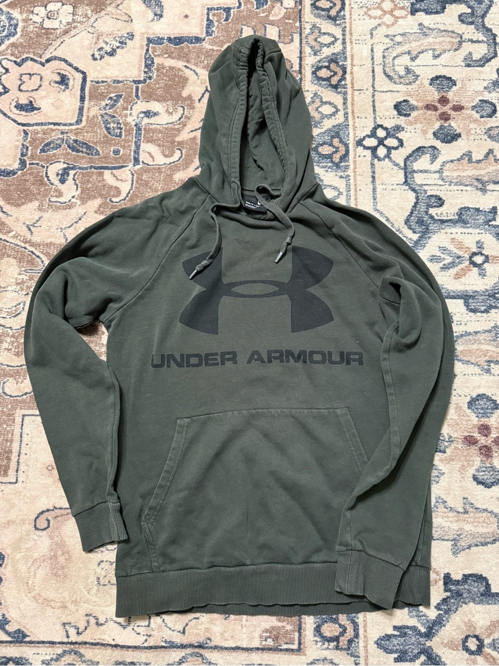 Under Armour Men's Olive Green Logo Hoodie
